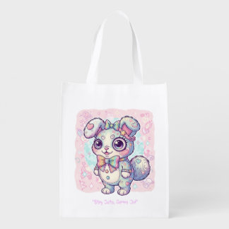 Pastel Goth Gaming Monste - Customizable Grocery Bag