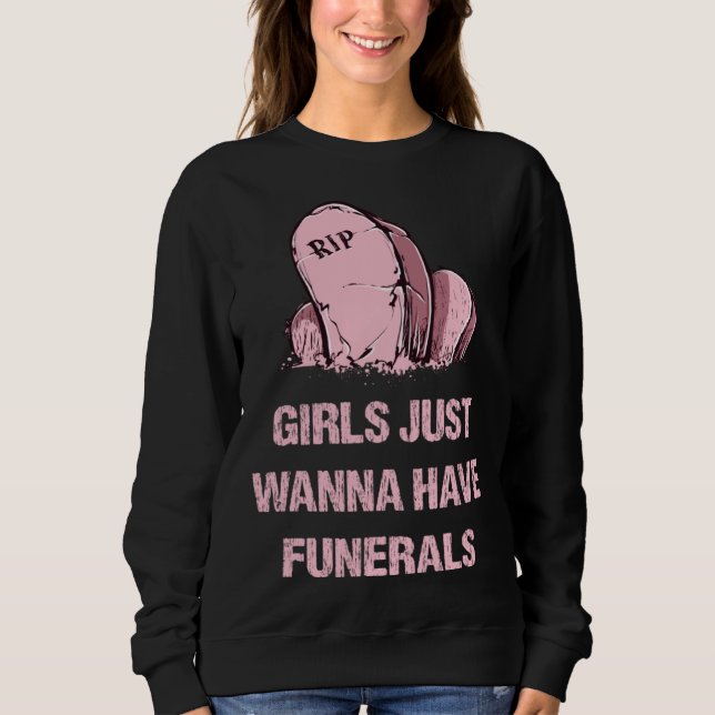 Pastel Goth Gothic Pink Grave  For Women Girls Sweatshirt (Front)