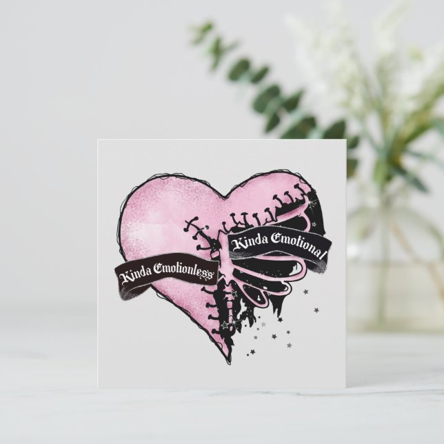 Pastel Goth Heart | Emotional and Emotionless (Standing Front)