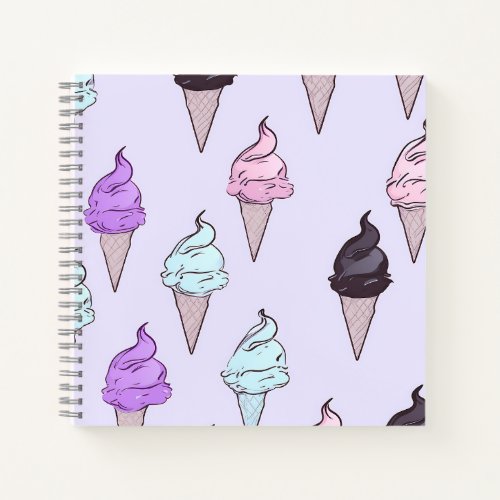Pastel Goth Ice Cream Cone Sweet journal