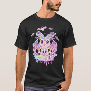 Pastel Goth Krampus Cat Cute Creepy Devil Cat And T-Shirt