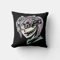 Kawaii Cute Pastel Goth Moon Throw Pillow, Zazzle