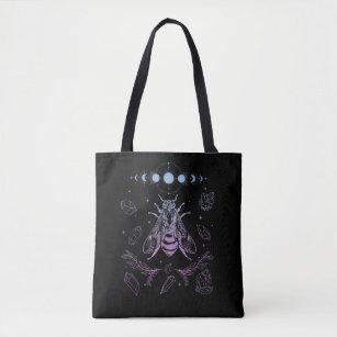Pastel Goth Moon Insect Gothic Wicca Crescent Bee Tote Bag