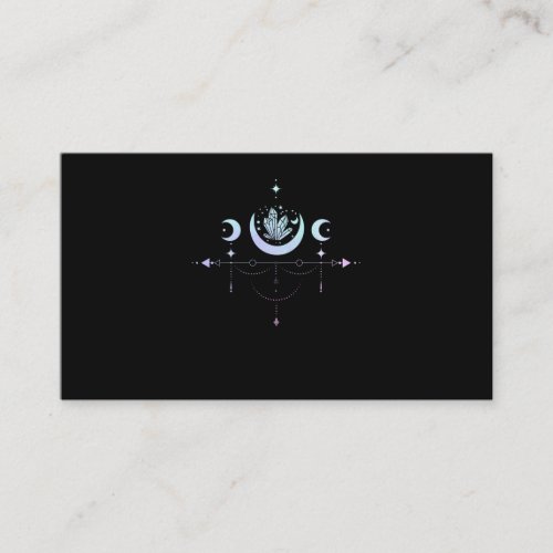 Pastel Goth Moon Witchy Crescent Business Card