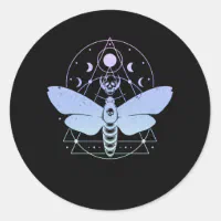 Skull Moth Sticker