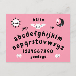 Pastel Goth Mystical Talking Board Postcard