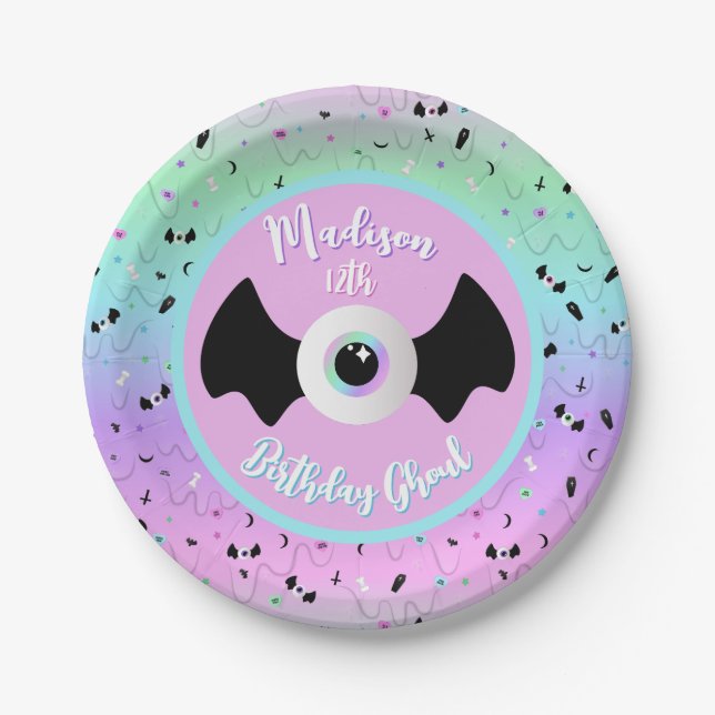 Pastel Goth Paper Plates (Front)