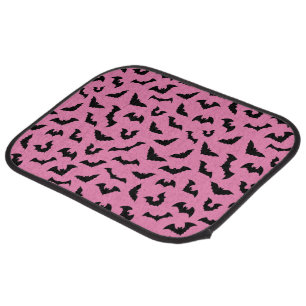 Pastel goth pink bats car floor mat