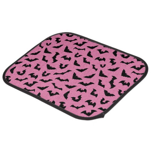 Pastel goth pink bats car floor mat