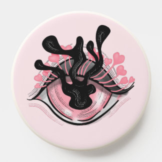 Pastel Goth Pink Eye Creepy Weird Horror PopSocket