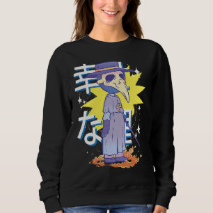 Pastel Goth Plague Doctor Creepy Wiccan Aesthetic  Sweatshirt