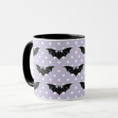 Pastel Goth Spooky Cute Mug Bats Kawaii Fairy Kei (Front Left)