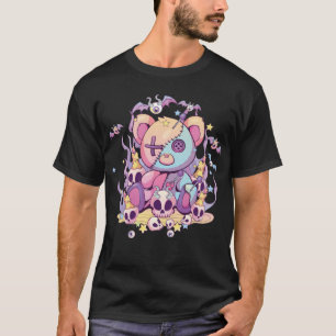 Pastel Goth Teddy Bear Voodoo Doll Cute Aesthetic  T-Shirt