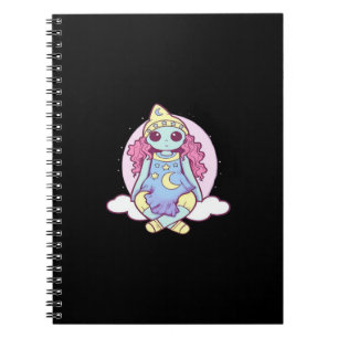Pastel Goth Whimsigoth Clown Ragdoll Notebook