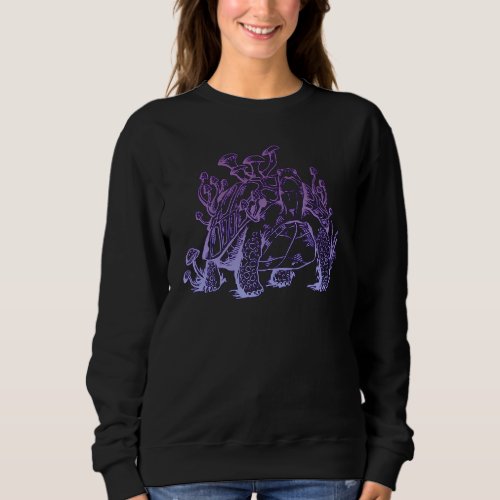 Pastel Goth Witch Wicca Turtle Creepy Plant Gothic Sweatshirt