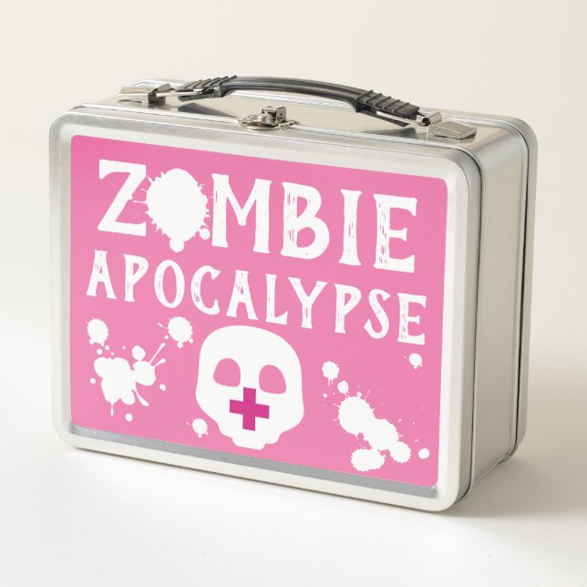 Pastel Goth Zombie Apocalypse Emo Medical Metal Lunch Box (Front)