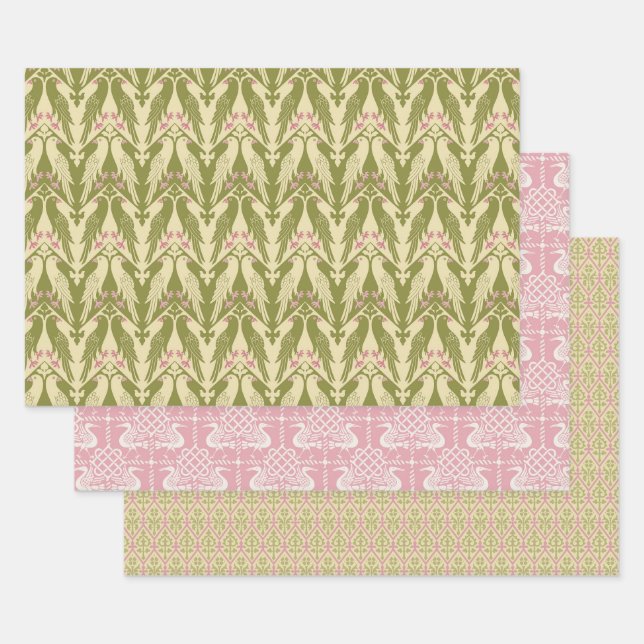 Pastel Gothic Revival Wrapping Paper Sheets (Set)