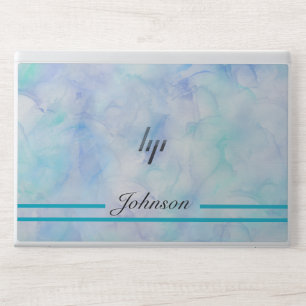 Pastel Gradient Background add your name HP Laptop Skin
