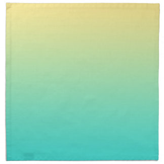 Pastel Gradient Background Turquoise Yellow Napkin