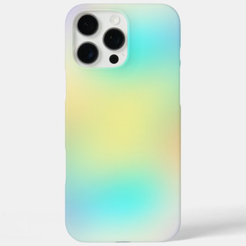 Pastel gradient blue yellow and purple iPhone 16 pro max case