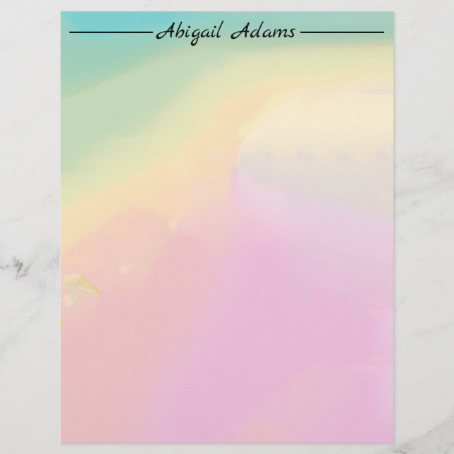 Pastel Gradient Letterhead (Front)