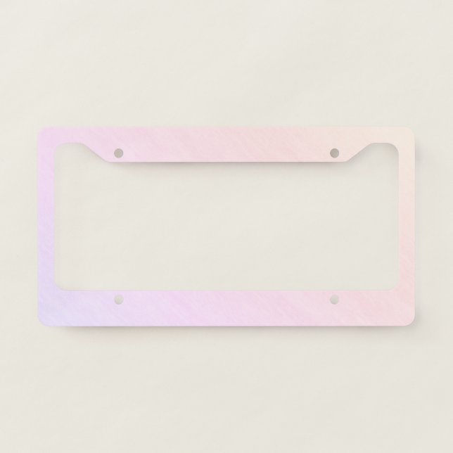Pastel Gradient License Plate Frame (Front)