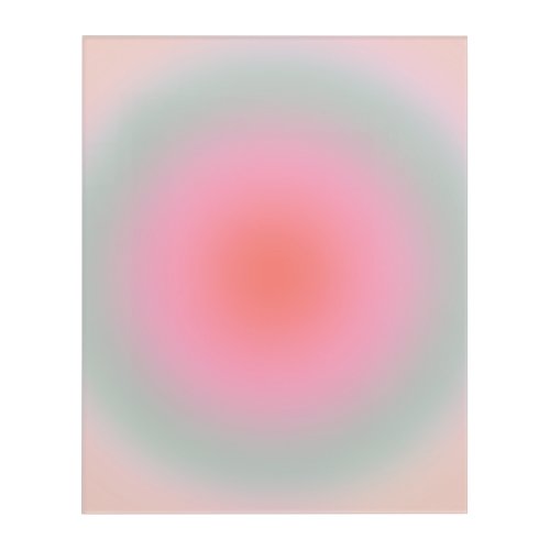 Pastel Gradient Minimalist Aura Acrylic Print