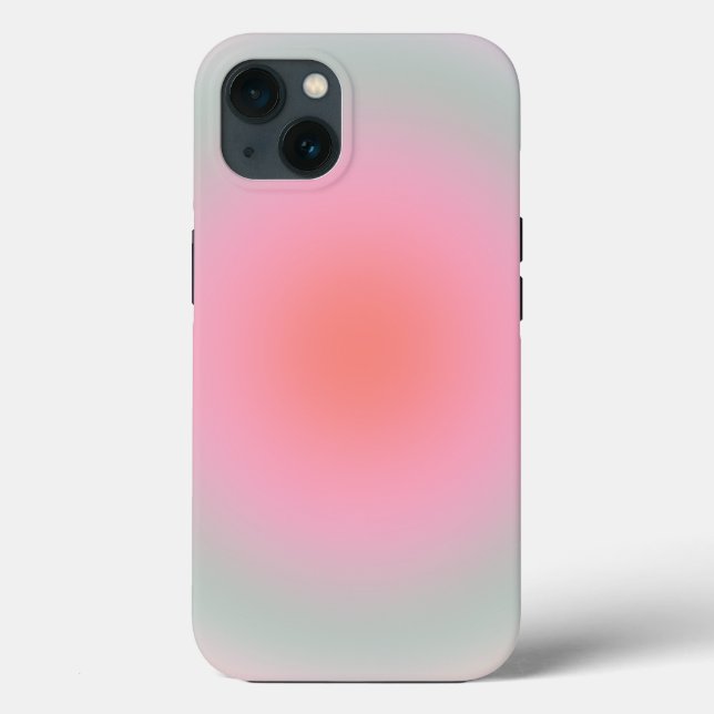 Pastel Gradient Minimalist Aura Case-Mate iPhone Case (Back)