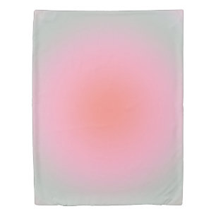 Pastel Gradient Minimalist Aura Duvet Cover