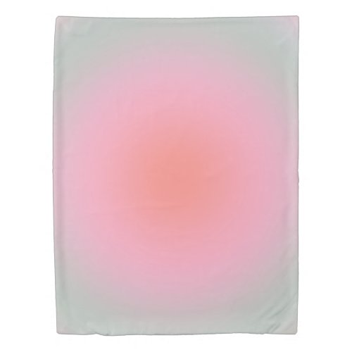 Pastel Gradient Minimalist Aura Duvet Cover