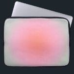 Pastel Gradient Minimalist Aura Laptop Sleeve<br><div class="desc">Gradient design - aura effect – pastel colors: blush pink,  beige,  green,  orange gradient.</div>