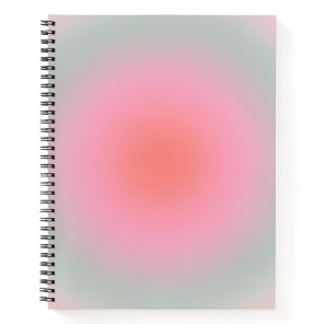 Pastel Gradient Minimalist Aura Notebook