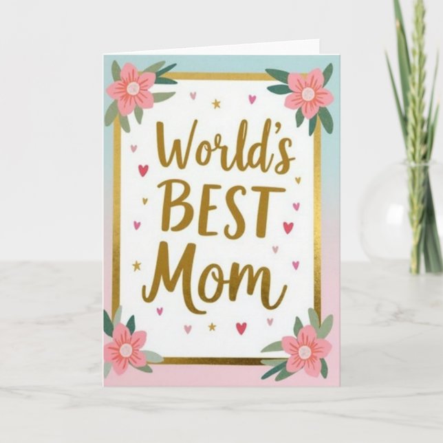 Pastel Gradient Mothers Day Card (Front)