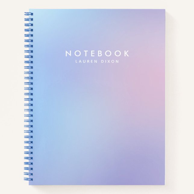 Pastel Gradient Notebook (Front)
