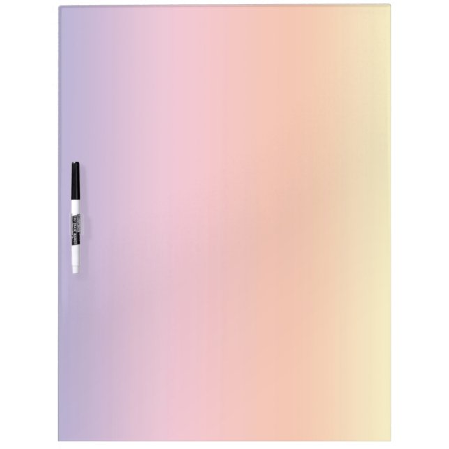 Pastel Gradient Rainbow Dry Erase Board (Front)