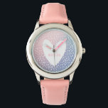 Pastel gradient spot print heart personalized watch<br><div class="desc">Pastel gradient and spot print with heart design and personalized space for a name.</div>
