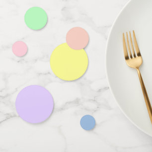 Pastel Gradient Theme Party Table Confetti