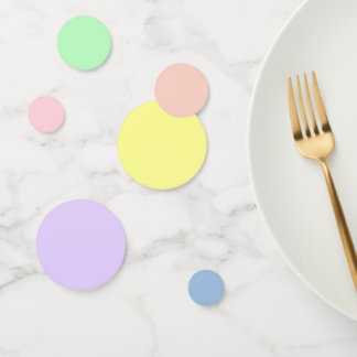 Pastel Gradient Theme Party Table Confetti 
