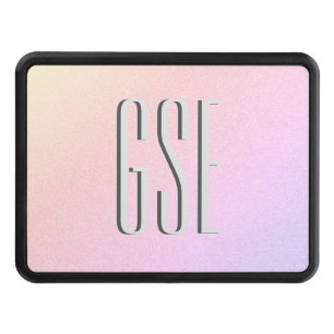Pastel Gradient Trailer Hitch Cover