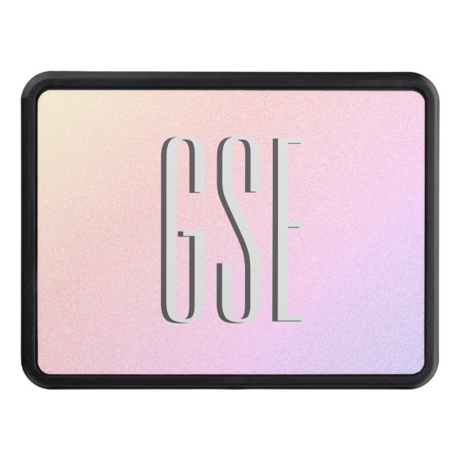 Pastel Gradient Trailer Hitch Cover (Front)