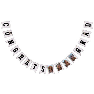 Pastel Graduate 4 photos Congrats Grad Bunting Flags
