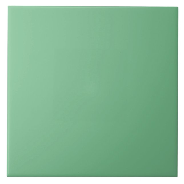Pastel Grass Green Ceramic Tile. Ceramic Tile (Front)