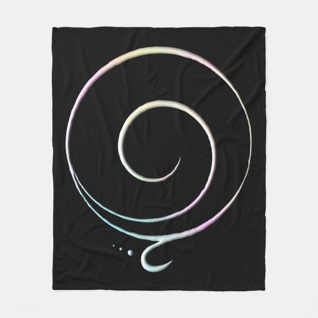 Pastel Gratitude  Fleece Blanket (Front)