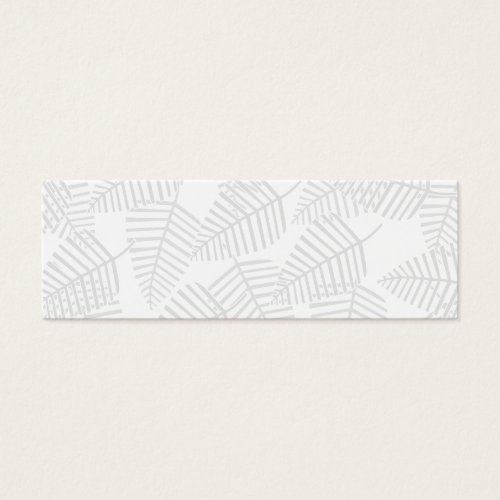 Pastel Gray Leaves. Business Card Template