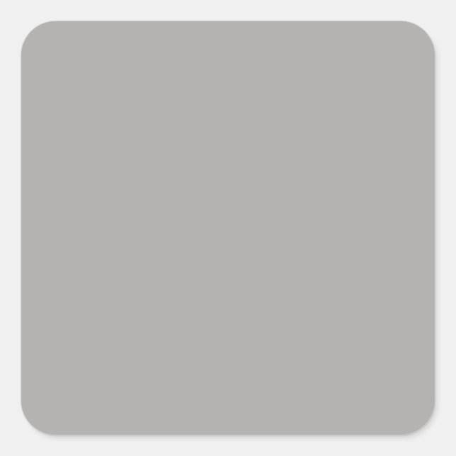 Pastel Gray Square Sticker (Front)