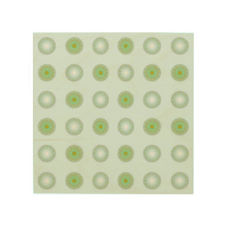 Pastel Green and Grey Geometric Pattern Wood Wall Art
