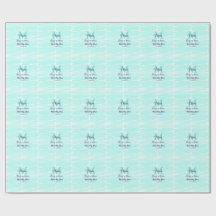 Pastel green baby in bloom monogram baby shower te