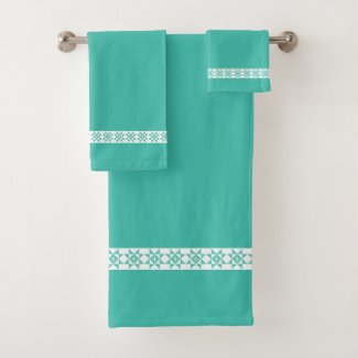 Pastel Green Bath Towel Set