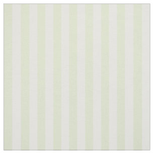 Pastel Green Celery White Stripe Fabric