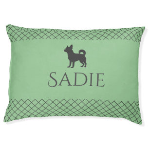 Pastel Green Chihuahua Personalized Matching Pet Bed